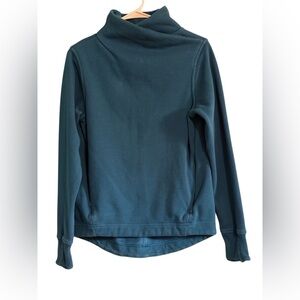 Athleta Deep Blue Cowl Neck Sweater